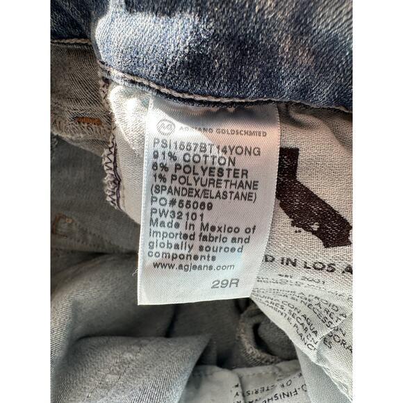AG Adriano Goldschmied Prima Crop Cigarette Jeans Blue Women’s 29R - Picture 7 of 11
